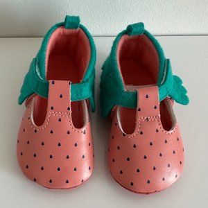 Cat & Jack Pink Strawberry Baby Shoes 6-9 Months